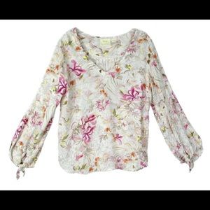 Anthropologie Maeve Floral Blouse